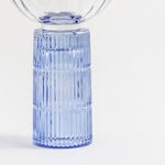 Homez glass ribbed oud burner 19*19*30cm, blue image number 3