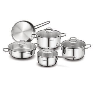 كوركماز طقم قدور طهي بيرلا 9 قطع، فضي