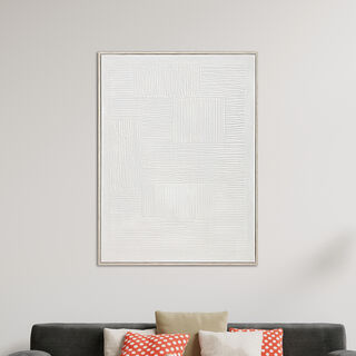 Homez canvas art in wooden frame with sandy texture 90* 120*4.5cm