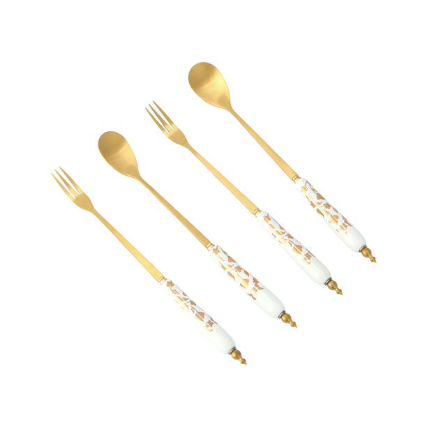 Majesctic Cake Spoon And Fork 4 Pcs Set image number 0