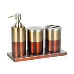 Bath Set Set Of 4 Pcs Copper image number 1