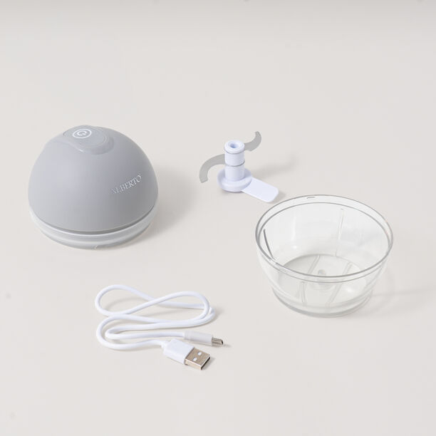 Alberto mini electric chopper 150ml, stainless steel, grey image number 3
