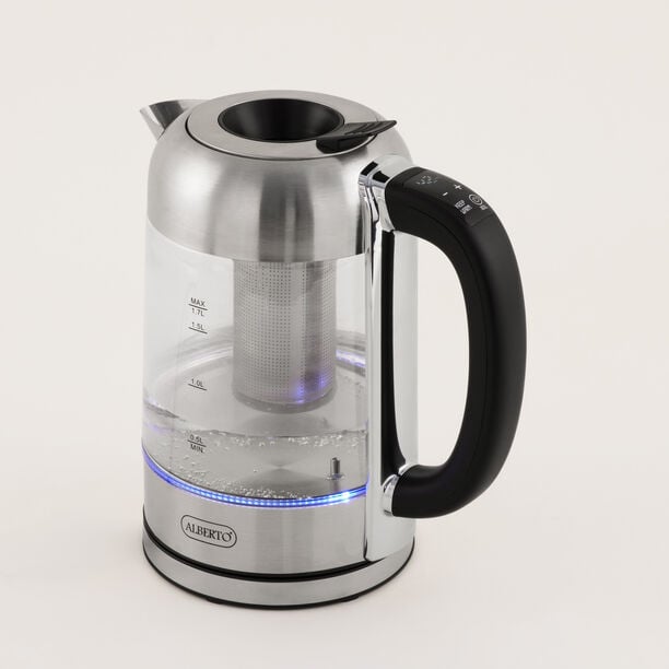 غلاية كهربائية زجاج 1.7 لتر، أسود image number 0