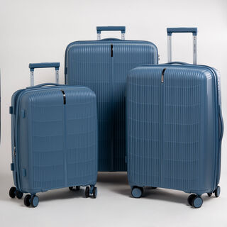 Travel vision durable PP 3 pcs luggage set, turquoise