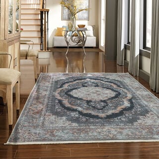 Cottage Silky Carpet Velvet Dark Grey 80X150 Cm