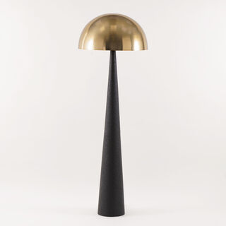 هومز مصباح أرضي من معدن، أسود 51*51*145سم