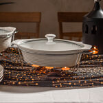La Mesa Casserole With Candle Stand Silver 38 cm image number 3