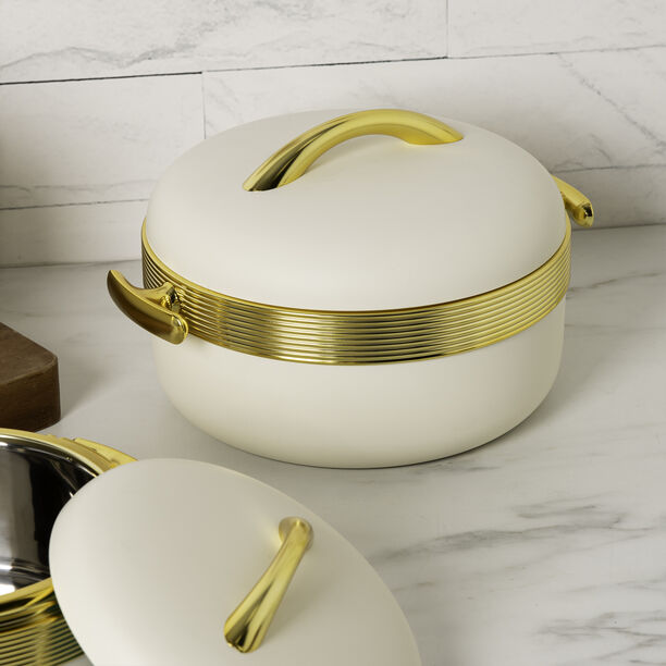 بنتولا طقم سخان طعام ستانلس ستيل 3 قطع، بيج image number 2