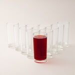 Borgonovo 12pcs transparent tumbler set 300ml image number 0