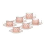 La Mesa 12 Pieces Porcelain English Tea Cups Set image number 1