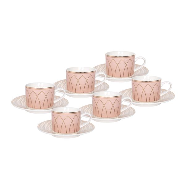 La Mesa 12 Pieces Porcelain English Tea Cups Set image number 1