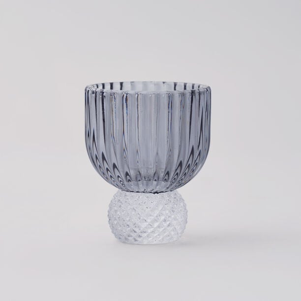 لا ميسا طقم أوعية حلويات صغيرة 4 قطع زجاج، رمادي image number 1