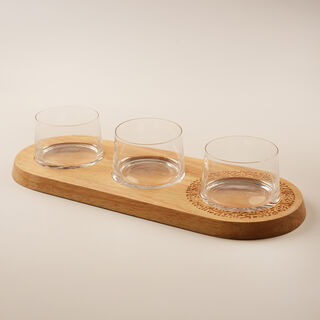 Dallaty Wooden Serving Platter Ramas Collection In Beige