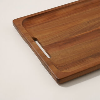 Dallaty acacia wood serving tray 48*32*2cm, brown