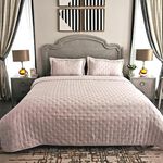 Cottage 3 Pieces Bedspread Pillow Cover Purple King 250X240 Cm image number 0