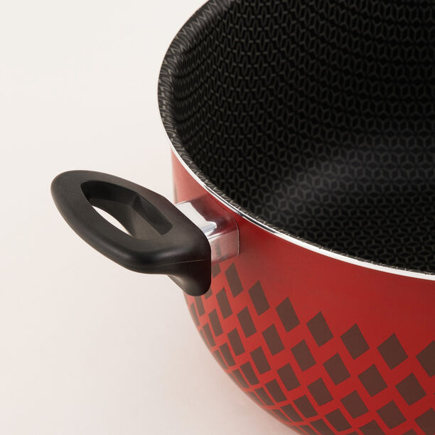 Pentola aluminium shallow pan 30*4.7cm, red image number 3