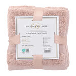 Boutique Blanche Blush 6 Piece Ultra Soft Face Towel Set 33*33 Cm image number 1