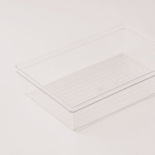 البرتو منظم ثلاجة شفاف عريض 22.7*15.1*5.3سم