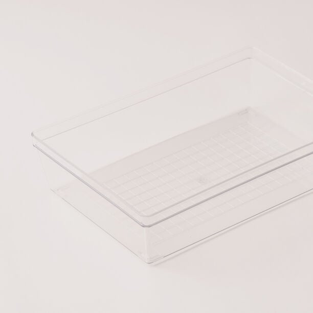 البرتو منظم ثلاجة شفاف عريض 22.7*15.1*5.3سم image number 1