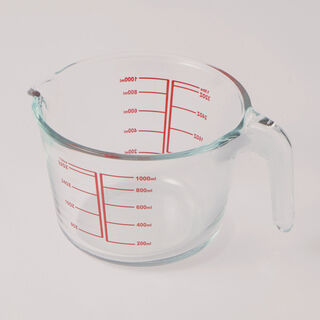 Alberto glass borosilicate glass measuring cup 21.5*15.8*11