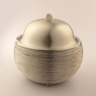 La Mesa Stainless Steel Food Warmer 5L Nickel Lid, Champagne Gold