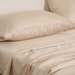 Ambra 6pcs 1000tc egyptian cotton sheet set grey size queen image number 1