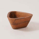 لا ميسا وعاء تقديم خشب طبيعي وسط 16*15.5*8سم، بني image number 0