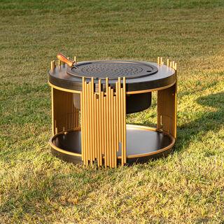 Fire Pit Gold And Black