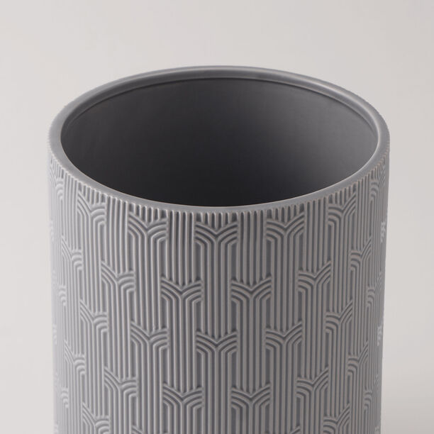 Homez Ceramic Waste Bin, Green 20*20*24.5Cm image number 1