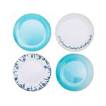 La Mesa Dessert Plate Set 4 Pieces Aqua image number 1