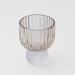 طقم أوعية حلوى لا ميسا زجاج لون عسلي 4 قطع image number 2