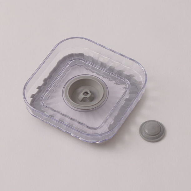 Alberto plastic striped food container with lid 10.5*10.5*8 image number 3
