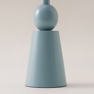 هومز هلال رمضان معدني بقاعدة كروية باللون الأخضر 52*8*15سم