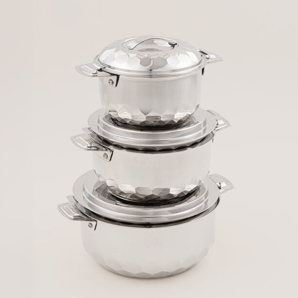 Maxima 3Pcs Stainless Steel Hotpot set image number 0