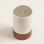 Bahja collection multicolored wood oud burner 9*9*14 cm image number 1