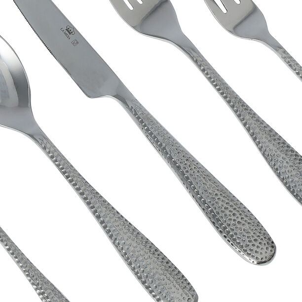 La Mesa silver stainless steel 20 piece cutlery set image number 3