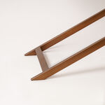 Homez serving trolley in burnished brass 61*47*75cm image number 4