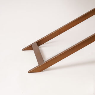 Homez serving trolley in burnished brass 61*47*75cm