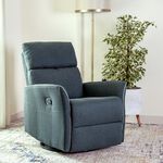 Parma manual recliner/rocking chair, dark grey image number 0