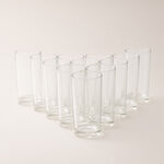 Borgonovo 12pcs transparent tumbler set 300ml image number 1