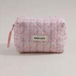 بنتولا حقيبة تخزين مكياج قماشية 16.5*8*13.5سم، وردي image number 0