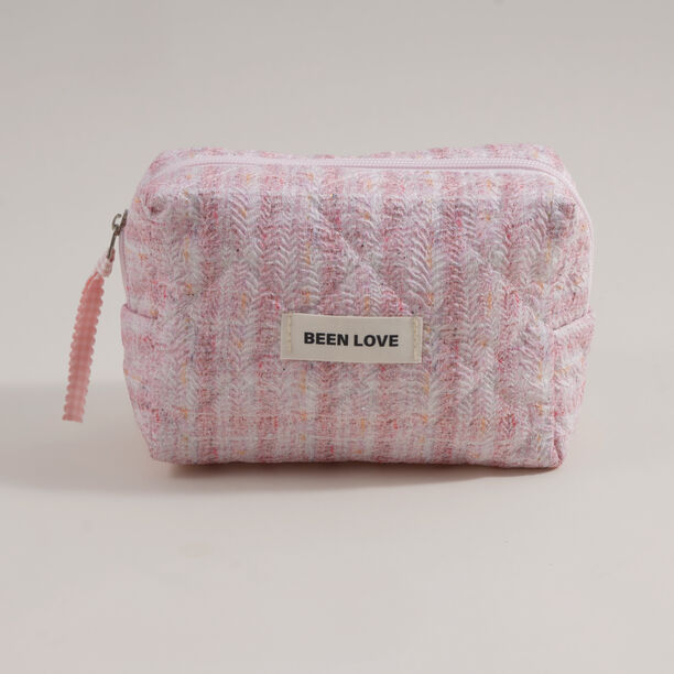 بنتولا حقيبة تخزين مكياج قماشية 16.5*8*13.5سم، وردي image number 0