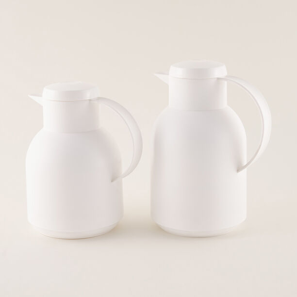 Dallety Plastic Vacuum Flask 2 Pieces Set White  image number 0