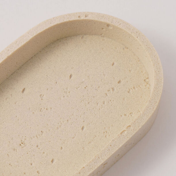 Homez polyresin soap dish, beige 13.5*9*2.5cm image number 1
