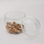 Dallaty Acrylic Nuts Bowl With Dome Lid, 13*13*15 Cm image number 1