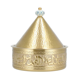 طبق تقديم مع سخان ستانلس ستيل   25*25*27 سم   لا ميسا