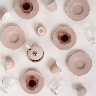 Tea And Arabic Coffee Set 20 Pieces Brown