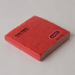 البرتو مناديل ورقية عبوة 30 قطعة، أحمر 33*33سم image number 2