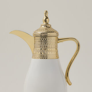 Dallaty set of 2 gold steel vacuum flask