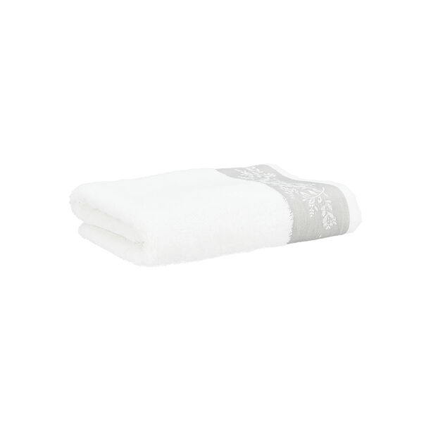 Elite Embroidered Border Hand Towel White 100% Cotton 50*100 cm image number 1